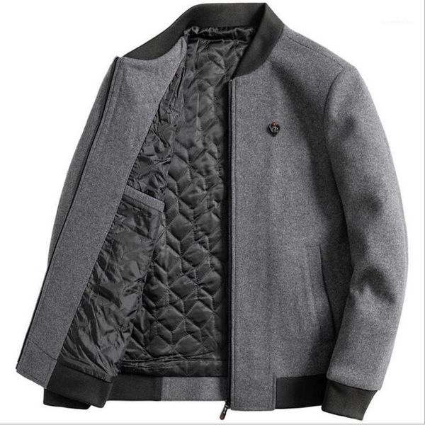 autumn winter woolen men's jacket middle-aged men's woolen coat casual business casual baseball collar jackets1, Black
autumn winter woolen men's jacket middle-aged men's woolen coat casual business casual baseball collar jackets1, Black