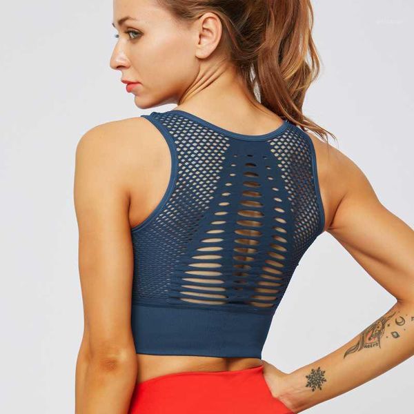 running jerseys seamless sport bra women solid breathable fitness sportswear trainning back strappy yoga bra1, Black;blue
running jerseys seamless sport bra women solid breathable fitness sportswear trainning back strappy yoga bra1, Black;blue