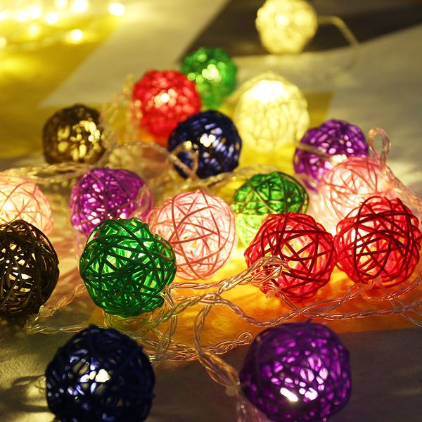 flexible romantic warm lighting for home decor 20 rattan ball fairy string lights
flexible romantic warm lighting for home decor 20 rattan ball fairy string lights