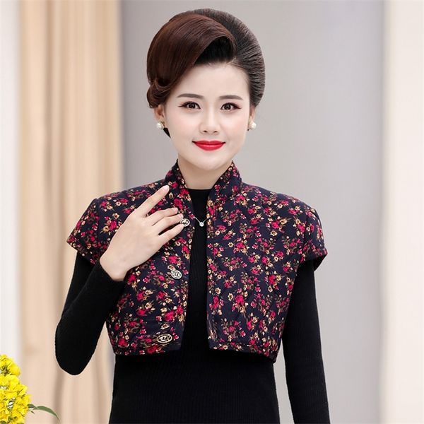 winter autumn flower quilted vest middle aged women warm padded bolero waistcoat mother thicken thermal cap sleeve jacket 4xl 201102, Black;white
winter autumn flower quilted vest middle aged women warm padded bolero waistcoat mother thicken thermal cap sleeve jacket 4xl 201102, Black;white