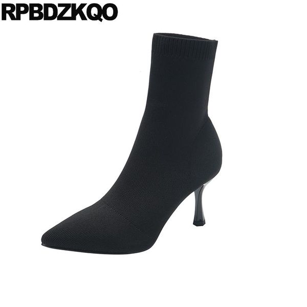 boots knit autumn fashion stiletto pointy 2021 sock fall black high heel ankle shoes women short pointed toe
boots knit autumn fashion stiletto pointy 2021 sock fall black high heel ankle shoes women short pointed toe