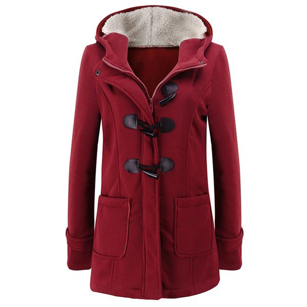 fashion hooded women coat pure buckle zipper front plus size jacket autumn thin duffle coat women casual slim long jacket coat lj201106, Black
fashion hooded women coat pure buckle zipper front plus size jacket autumn thin duffle coat women casual slim long jacket coat lj201106, Black