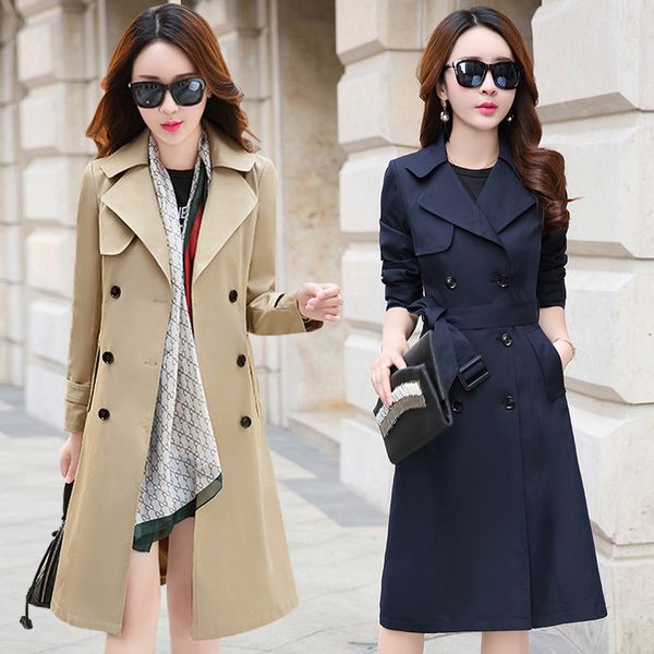 spring autumn single breasted woman long windbreakers trench coat for women plus size 201031, Tan;black
spring autumn single breasted woman long windbreakers trench coat for women plus size 201031, Tan;black