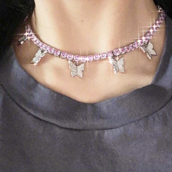 chokers bling pink white blue rhinestone butterfly pendant tennis chain necklace for women elegant jewelry choker, Golden;silver
chokers bling pink white blue rhinestone butterfly pendant tennis chain necklace for women elegant jewelry choker, Golden;silver
