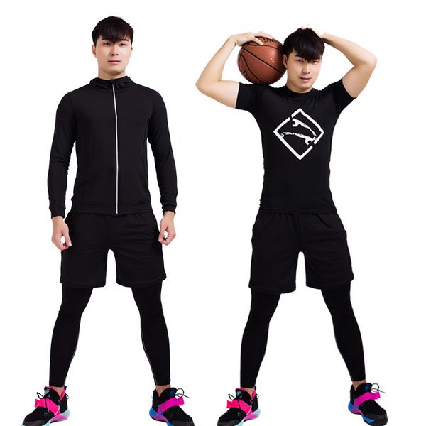 fitness quick dry suit men's basketball football running training plush tights, Gray
fitness quick dry suit men's basketball football running training plush tights, Gray