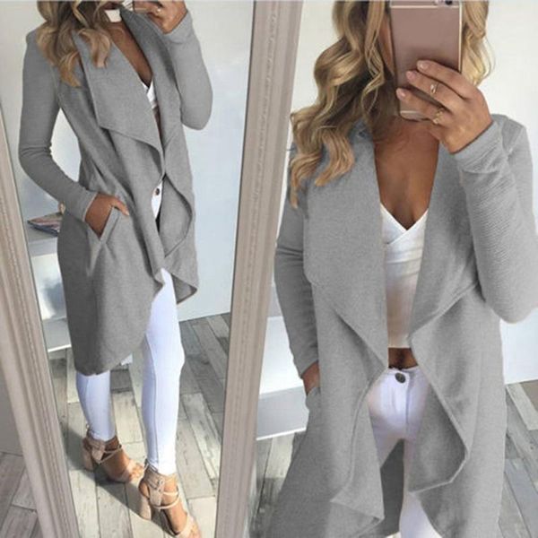 new fashion women casual pocket irregular cardigan coat loose casual basic jacket elegant long outwear slim jacket1, Black;brown
new fashion women casual pocket irregular cardigan coat loose casual basic jacket elegant long outwear slim jacket1, Black;brown