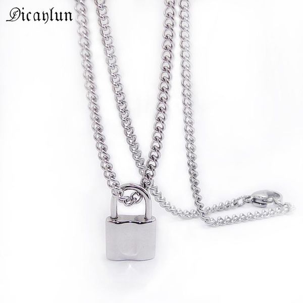 pendant necklaces lock necklace padlock women men hip hop jewelry punk stainless steel color charm long chain high polish lover gift, Silver
pendant necklaces lock necklace padlock women men hip hop jewelry punk stainless steel color charm long chain high polish lover gift, Silver