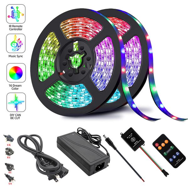 2021 new 5m led light smd 5050 waterproof lamp strip 5v-12v sp106e dream color music controller 5a adapter us eu / uk /au plug 7llz
2021 new 5m led light smd 5050 waterproof lamp strip 5v-12v sp106e dream color music controller 5a adapter us eu / uk /au plug 7llz