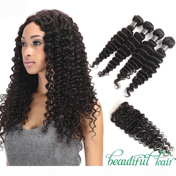 brazilian deep wave 9a virgin hair with closure unprocessed human hair weave bundles with closure human hair bundle lace closure, Black
brazilian deep wave 9a virgin hair with closure unprocessed human hair weave bundles with closure human hair bundle lace closure, Black