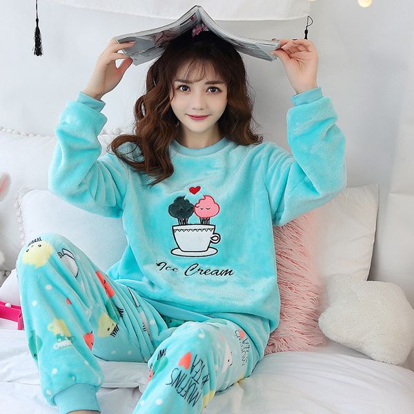 warm new women's flannel pajamas, thick velvet long sleeves, polar coral lining, family pajamas, autumn and winter, Black;red
warm new women's flannel pajamas, thick velvet long sleeves, polar coral lining, family pajamas, autumn and winter, Black;red