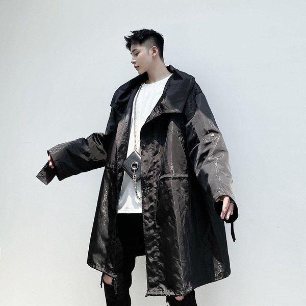 men's trench coats 2021 autumn and winter youth dark niche loose windbreaker fashion casual mid-length black/blue -xl, Tan;black
men's trench coats 2021 autumn and winter youth dark niche loose windbreaker fashion casual mid-length black/blue -xl, Tan;black
