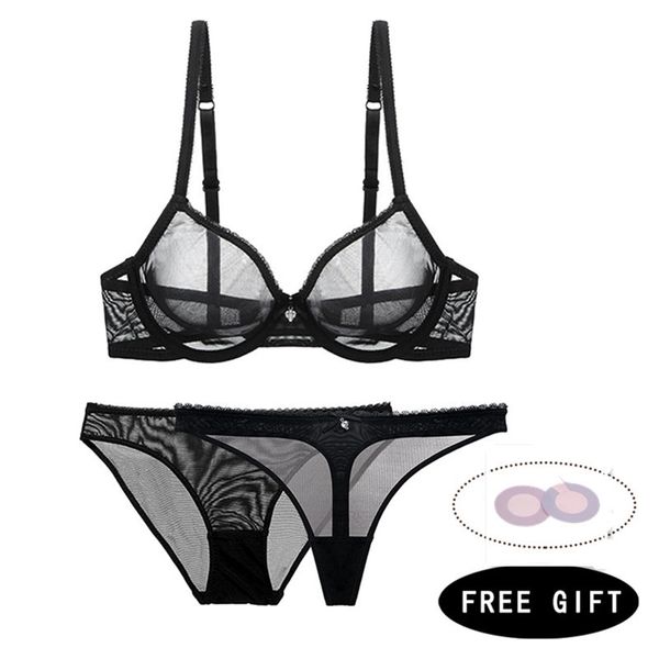 varsbaby bra+panties+thongs 3pc temptation mesh lace plus size bra and panty transparent unlined bcde cup underwear set y200415, Red;black
varsbaby bra+panties+thongs 3pc temptation mesh lace plus size bra and panty transparent unlined bcde cup underwear set y200415, Red;black