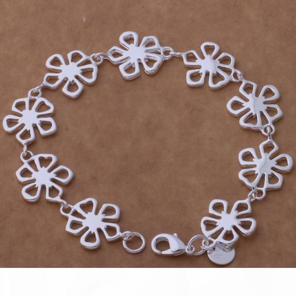 with tracking number sale 925 silver bracelet 9 five-leaf grass bracelet silver jewelry 10pcs lot 1536, Black
with tracking number sale 925 silver bracelet 9 five-leaf grass bracelet silver jewelry 10pcs lot 1536, Black
