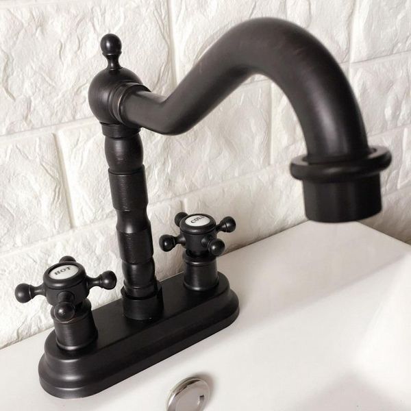 black oil rubbed bronze 4" centerset bathroom sink faucet swivel basin mixer tap dual cross handles mhg0711
black oil rubbed bronze 4" centerset bathroom sink faucet swivel basin mixer tap dual cross handles mhg0711