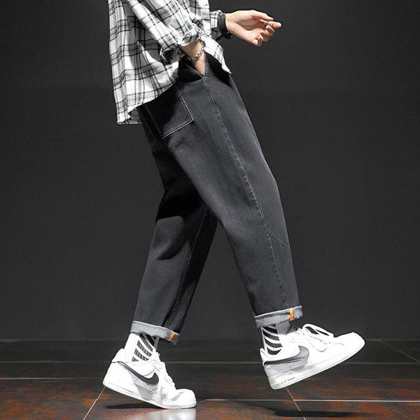 straight jeans men's fall feeling wide leg pants loose hong kong style dad pants 9 points versatile japanese ins, Blue
straight jeans men's fall feeling wide leg pants loose hong kong style dad pants 9 points versatile japanese ins, Blue