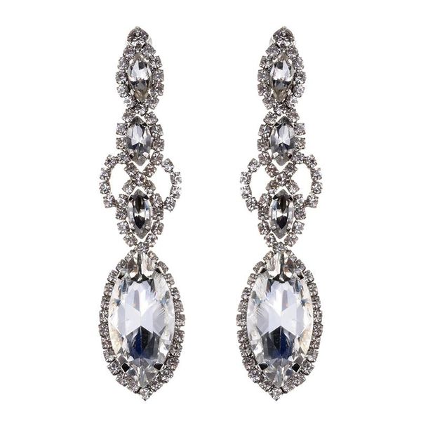 dangle & chandelier gold color glass crystal wedding long earrings floral shape for women brides bridesmaid, Silver
dangle & chandelier gold color glass crystal wedding long earrings floral shape for women brides bridesmaid, Silver