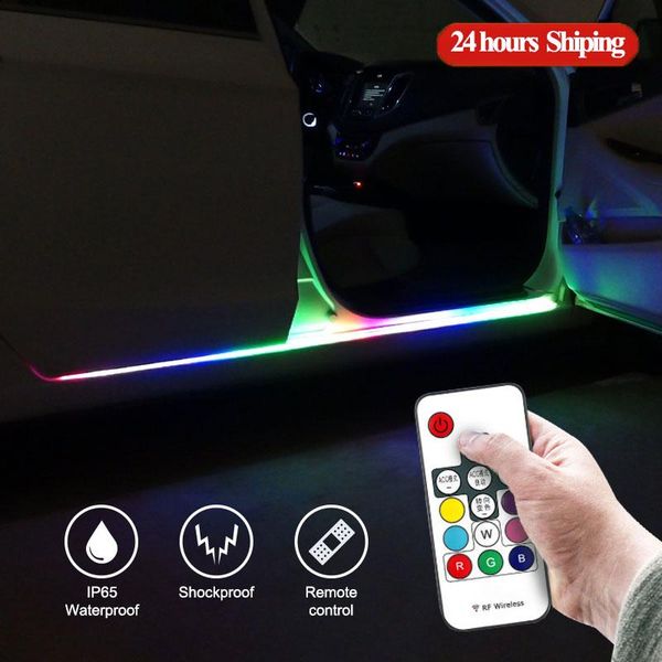 2pcs flowing led car door light strip universal auto under door atmosphere light decorative welcome lamp strip remote control
2pcs flowing led car door light strip universal auto under door atmosphere light decorative welcome lamp strip remote control