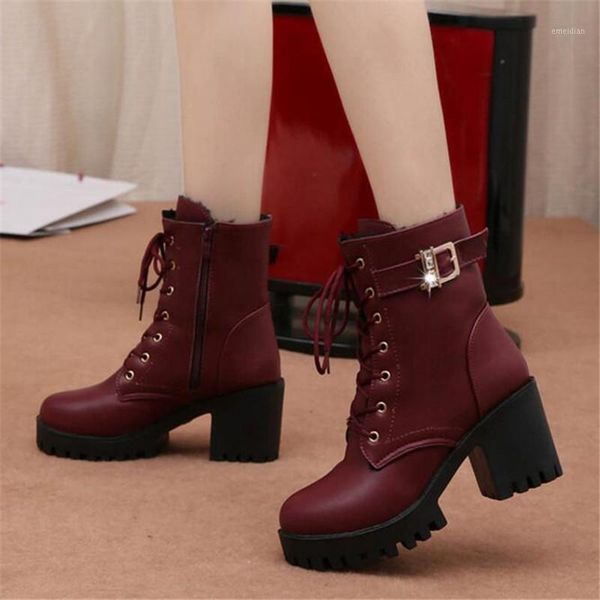 2018 autumn and winter new women's thick-soled leather boots high-heeled ladies boots side zipper casual women's1, Black
2018 autumn and winter new women's thick-soled leather boots high-heeled ladies boots side zipper casual women's1, Black