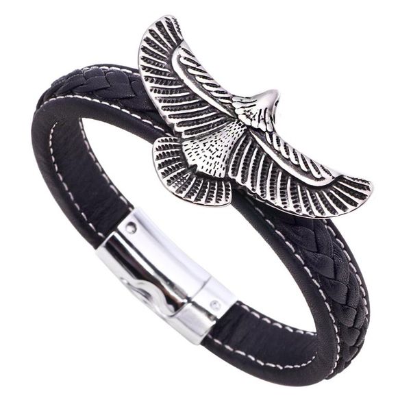 selling new men's bracelet exaggerated eagle stainless steel punk leather bracelet bracelets for women, Golden;silver
selling new men's bracelet exaggerated eagle stainless steel punk leather bracelet bracelets for women, Golden;silver
