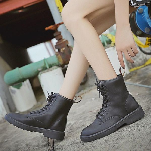 women boots autumn winter low heels platform ankle boots warm black casual leather lace up women short booties footwear vt562
women boots autumn winter low heels platform ankle boots warm black casual leather lace up women short booties footwear vt562