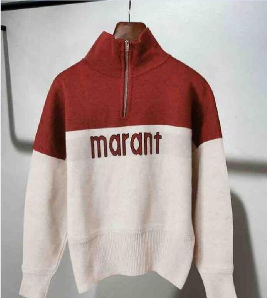 2020 women's new half-zip color-blocking letter turtleneck sweater coat long-sleeved cotton sweater ing, White;black
2020 women's new half-zip color-blocking letter turtleneck sweater coat long-sleeved cotton sweater ing, White;black