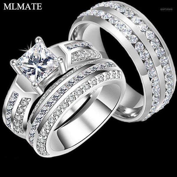 wedding rings charm couple his her 316l stainless steel princess cut cz anniversary promise engagement ring sets1, Slivery;golden
wedding rings charm couple his her 316l stainless steel princess cut cz anniversary promise engagement ring sets1, Slivery;golden