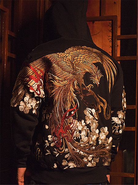 fashion heavy work coats high street streetwear yokosuka phoenix sakura ukiyoe embroidery baseball jacket l6 1027, Black;brown
fashion heavy work coats high street streetwear yokosuka phoenix sakura ukiyoe embroidery baseball jacket l6 1027, Black;brown