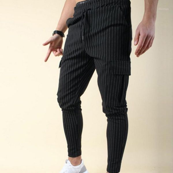 fitness workout sweatpants men joggers trousers casual harem pants multi-pocket cargo pants streetwear striped pantalones hombre1, Black 
fitness workout sweatpants men joggers trousers casual harem pants multi-pocket cargo pants streetwear striped pantalones hombre1, Black
