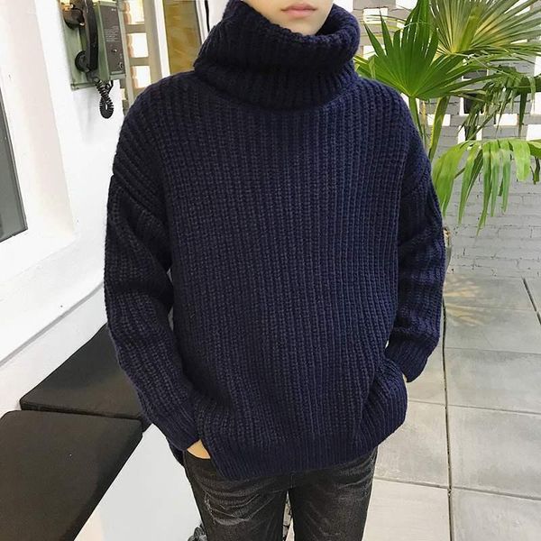 men's sweaters mens high neck knitted thicken loose casual pullover blouse winter b118, White;black
men's sweaters mens high neck knitted thicken loose casual pullover blouse winter b118, White;black