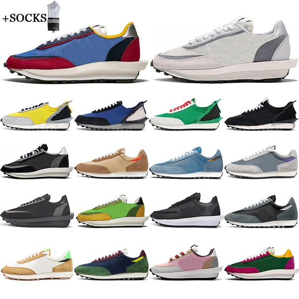 with socks new ldv waffle daybreak casual shoes mens women chunky varsity blue nylon summit platform trainers sports sneakers 36-45, White;red
with socks new ldv waffle daybreak casual shoes mens women chunky varsity blue nylon summit platform trainers sports sneakers 36-45, White;red
