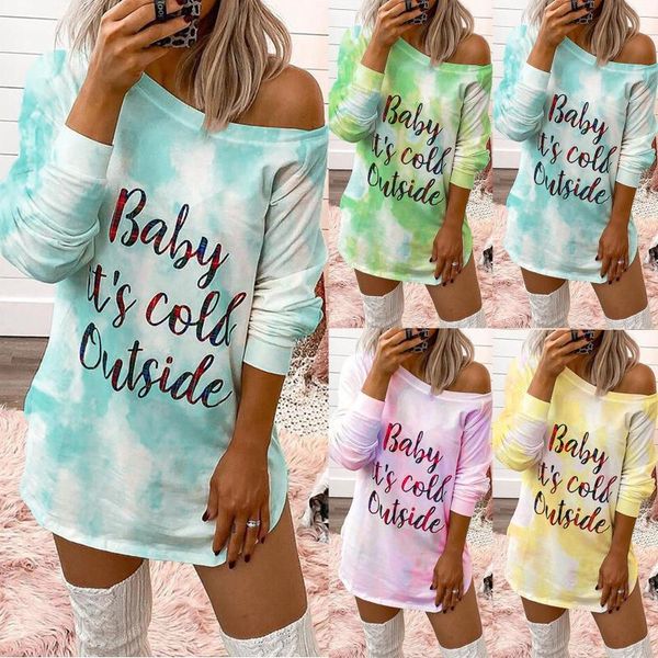 casual dresses s-3xl women strapless fashion o-neck letter print long sleeve and mini dress tie-dye printing aachoae cute f4, Black;gray
casual dresses s-3xl women strapless fashion o-neck letter print long sleeve and mini dress tie-dye printing aachoae cute f4, Black;gray