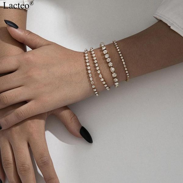 lacteo 4 pcs/set hip hop shiny lced out paved crystal charm bracelet for women statement multi layered rhinestone chain bracelet, Black
lacteo 4 pcs/set hip hop shiny lced out paved crystal charm bracelet for women statement multi layered rhinestone chain bracelet, Black