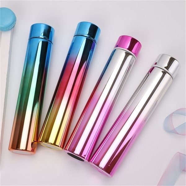 new 10oz mini stainless steel rainbow gradient skinny tumbler for outdoor travel slim bottles straight cup with lid a05
new 10oz mini stainless steel rainbow gradient skinny tumbler for outdoor travel slim bottles straight cup with lid a05