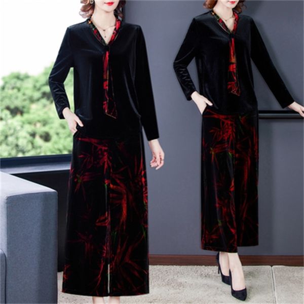 gold 2-piece feminine velvet vintage hoodie attacked floral garments femme elegant pantalon parts gon5, White
gold 2-piece feminine velvet vintage hoodie attacked floral garments femme elegant pantalon parts gon5, White