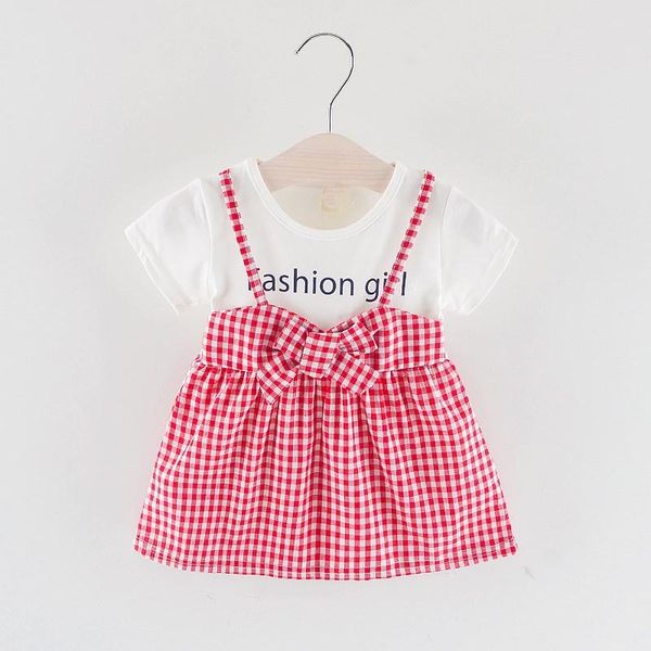 summer new fashion printed casual plaid kids baby dresses clothing girls short-sleeved cute soft cotton clothes princess dress, Red;yellow
summer new fashion printed casual plaid kids baby dresses clothing girls short-sleeved cute soft cotton clothes princess dress, Red;yellow