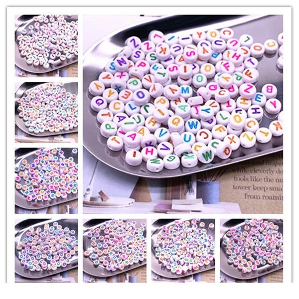 100pcs 7x4mm a-z colourful round alphabet letter acrylic loose spacer beads for jewelry making diy bracelet acc jllayd, Crystal
100pcs 7x4mm a-z colourful round alphabet letter acrylic loose spacer beads for jewelry making diy bracelet acc jllayd, Crystal