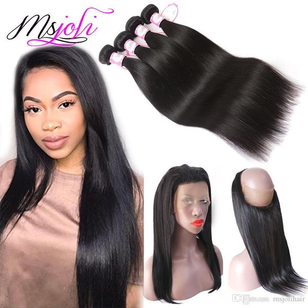9a peruvian virgin human hair straight 360 lace frontal with 3 bundles natural color beauty unprocessed hair by msjoli, Black;brown
9a peruvian virgin human hair straight 360 lace frontal with 3 bundles natural color beauty unprocessed hair by msjoli, Black;brown