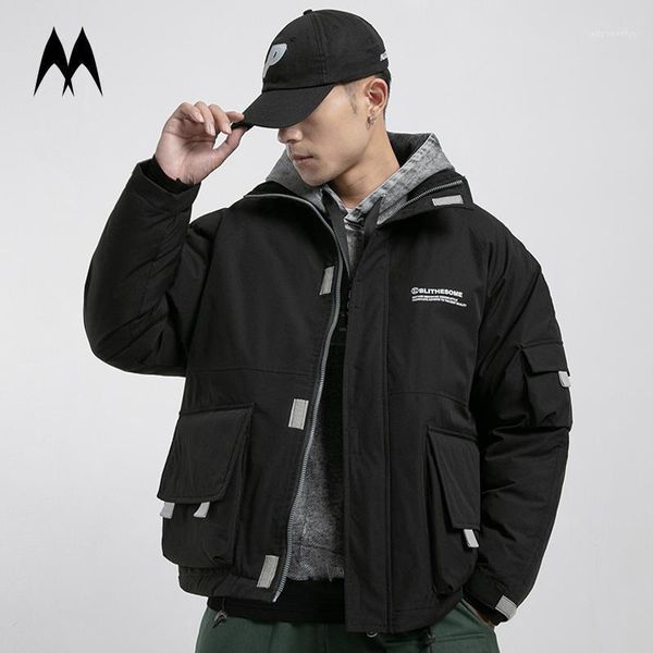 men's down & parkas winter cargo jacket men streetwear 2021 thick warm coats stand collar harajuku jackets fashion multi pocket man1, Black
men's down & parkas winter cargo jacket men streetwear 2021 thick warm coats stand collar harajuku jackets fashion multi pocket man1, Black