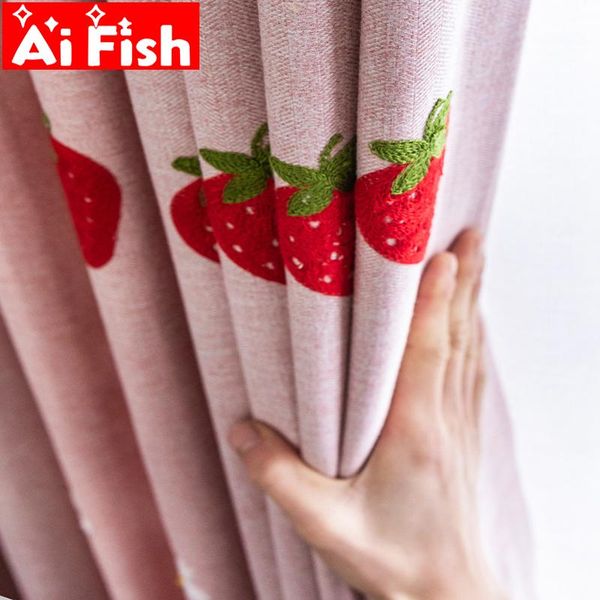 curtain & drapes cute strawberry blackout curtains for girl kids bedroom korean living room window white embroidered sheer drape zh209&5
curtain & drapes cute strawberry blackout curtains for girl kids bedroom korean living room window white embroidered sheer drape zh209&5