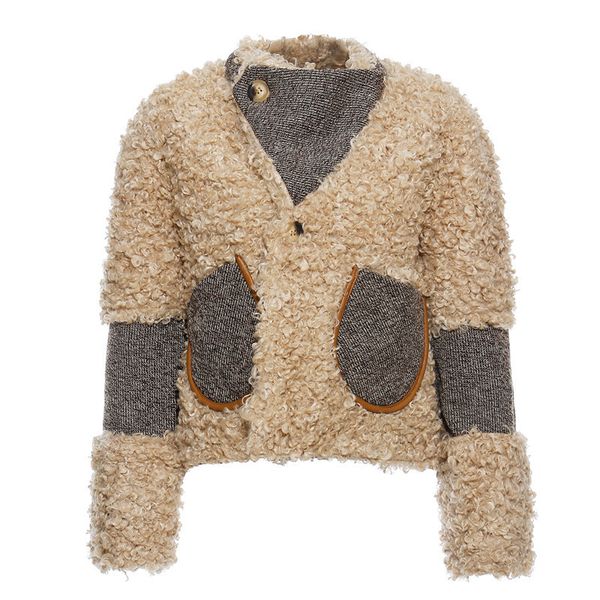 new lamb 2021 wool suede fur coat from to autumn designer luxury woman clothes street wear rykx l7ej, Black;brown
new lamb 2021 wool suede fur coat from to autumn designer luxury woman clothes street wear rykx l7ej, Black;brown