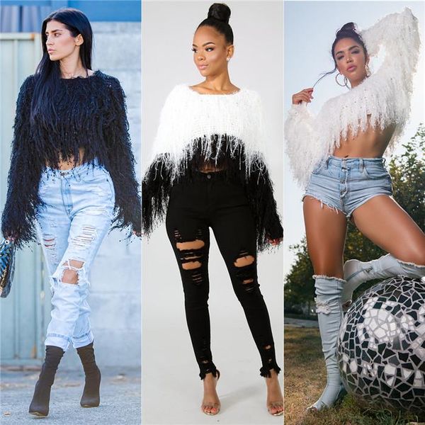 patchwork pullover knits autumn winter o neck long sleeve casual women tassel womens sweaters solid color sexy, White;black
patchwork pullover knits autumn winter o neck long sleeve casual women tassel womens sweaters solid color sexy, White;black