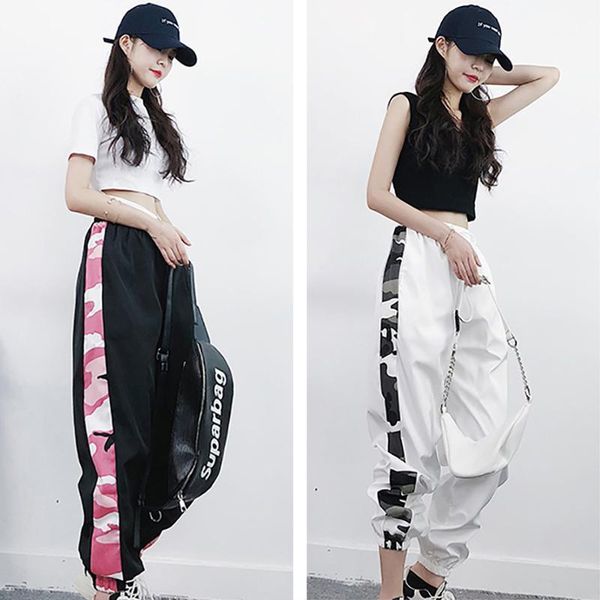 women casusal loose high-elastic sports side print leggings harajuku feet nine points pants1, Black;white
women casusal loose high-elastic sports side print leggings harajuku feet nine points pants1, Black;white