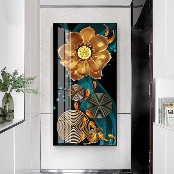 abstract gold lotus fishes canvas painting modern poster art cuadros new chinese style decor wall pictures for living room aisle
abstract gold lotus fishes canvas painting modern poster art cuadros new chinese style decor wall pictures for living room aisle