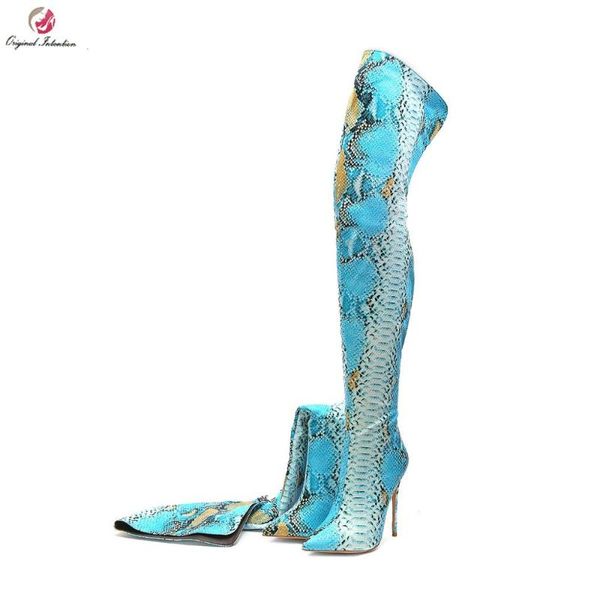 original intention stylish women over the knee high boots pointed toe thin high heels printing boots shoes woman size 4-13, Black
original intention stylish women over the knee high boots pointed toe thin high heels printing boots shoes woman size 4-13, Black