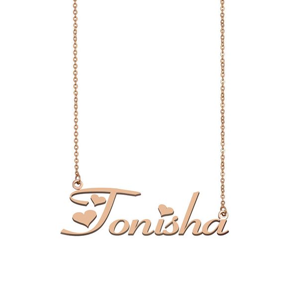 tonisha name necklace custom nameplate pendant for women girls birthday gift kids friends jewelry 18k gold plated stainless steel, Silver
tonisha name necklace custom nameplate pendant for women girls birthday gift kids friends jewelry 18k gold plated stainless steel, Silver