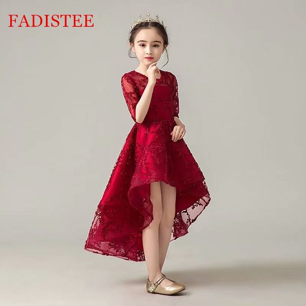 fadistee burgundy high-low lace pretty flower girl dresses vestidos lace baby girl infant dress kids formal wear girls dress, White;blue
fadistee burgundy high-low lace pretty flower girl dresses vestidos lace baby girl infant dress kids formal wear girls dress, White;blue