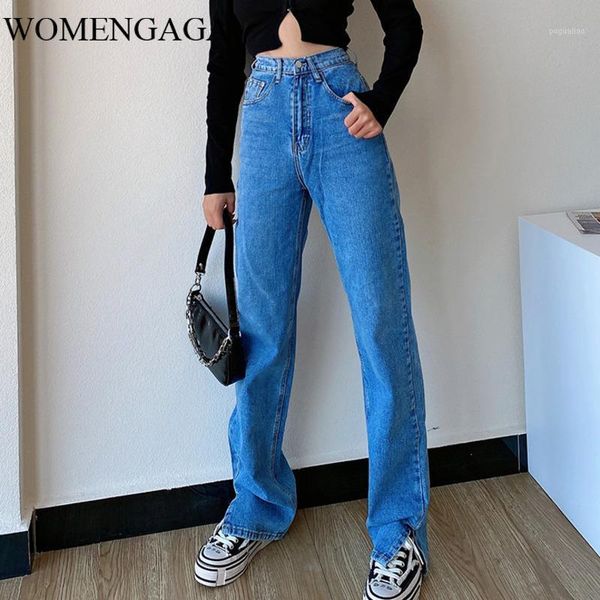 womengaga fashion womens straight jeans 2020 new high-waisted slim split vertical mop trousers 0h541, Blue
womengaga fashion womens straight jeans 2020 new high-waisted slim split vertical mop trousers 0h541, Blue