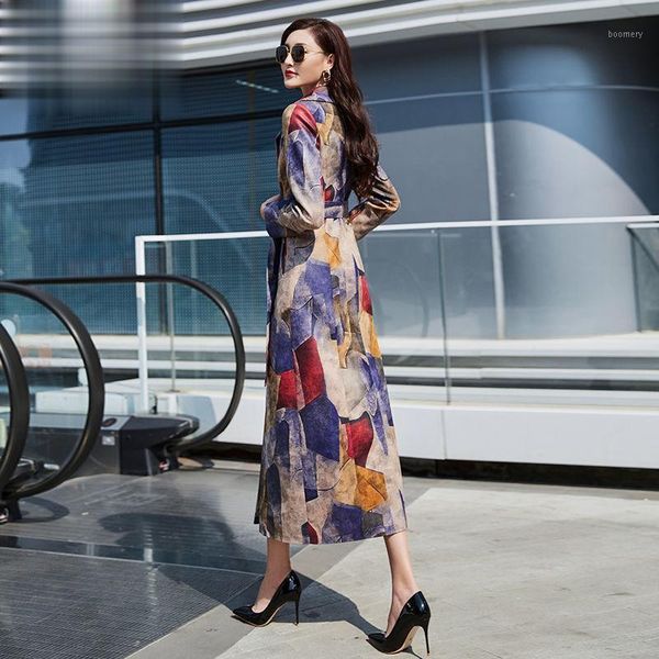 2021 spring autum women long trench coat double breasted vintage print windbreaker slim business office ladies outwear d1681, Tan;black
2021 spring autum women long trench coat double breasted vintage print windbreaker slim business office ladies outwear d1681, Tan;black