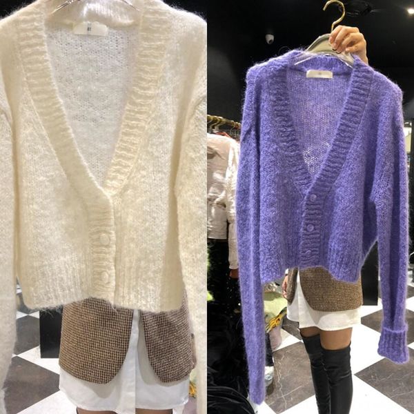 east gate of korea autumn and winter 2020 coat sweaterair conditioner sweater new women's wear korean net red solid v-neck air-conditio, White;black
east gate of korea autumn and winter 2020 coat sweaterair conditioner sweater new women's wear korean net red solid v-neck air-conditio, White;black