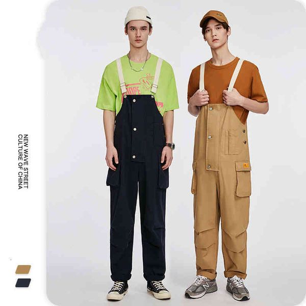 autumn and winter evergreen fashion brand casual versatile three-dimensional multi pocket pants men's suspender jumpsuit, Black
autumn and winter evergreen fashion brand casual versatile three-dimensional multi pocket pants men's suspender jumpsuit, Black